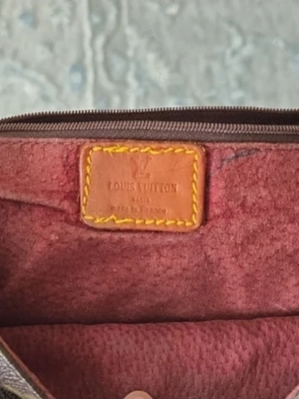 RARE Pre-1982 Louis Vuitton Chantilly GM Vuittonite Lining. Project Piece - Picture 11 of 12